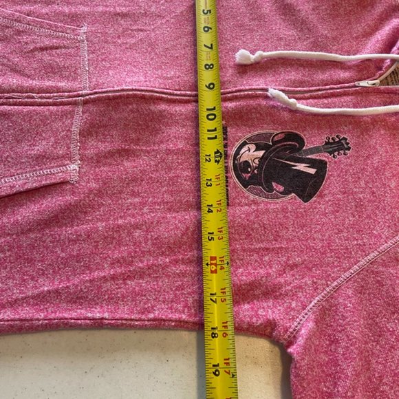 Disney Jacket Hoodie Womens L Pink Mickey Mouse Rock'N Roller Coaster Full Zip - Picture 6 of 10